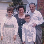 Photo of Rosemary with her mom Raffaela, her brother Joey and her dad Joseph Sr. Photo of Rosemary with her mom Raffaela, her brother Joey and her dad Joseph Sr.